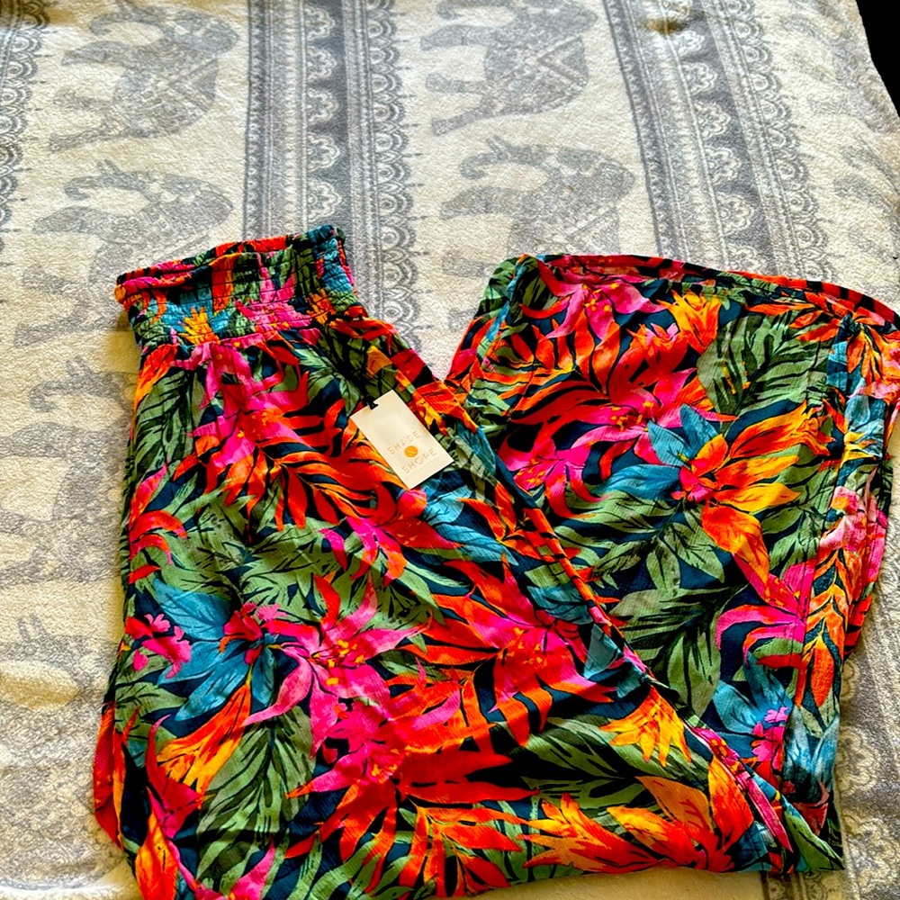Swimwear pant cover or vacation/poolside wear
